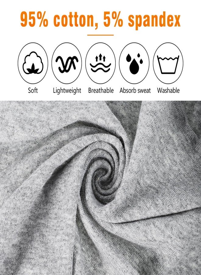 obeoby 6 Pack Wide Headbands for Women, 9.3x4.7inch Cotton Sports Headband Large Thick Head Bands for Sports Valentines Gifts - Image 2